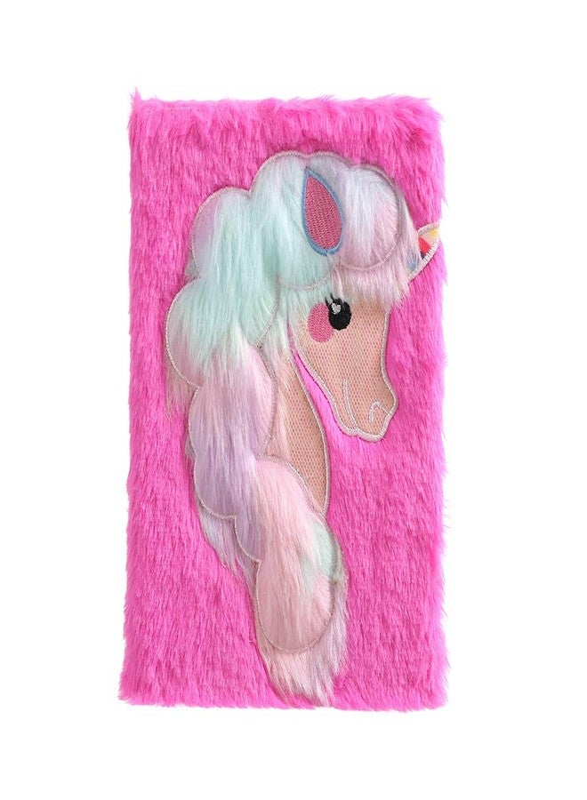 SAMVARDHAN A5 Multicolored unicorn Smooth Fur Notebook/Diary with Bow type - Best Gift for Wife & Girlfriend - Image 2