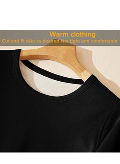 RATSAW Women's Thermal Underwear Set Long Johns Long Johns Women's Wool Silk Thermal Underwear Base Pajamas Set L  - Image 2