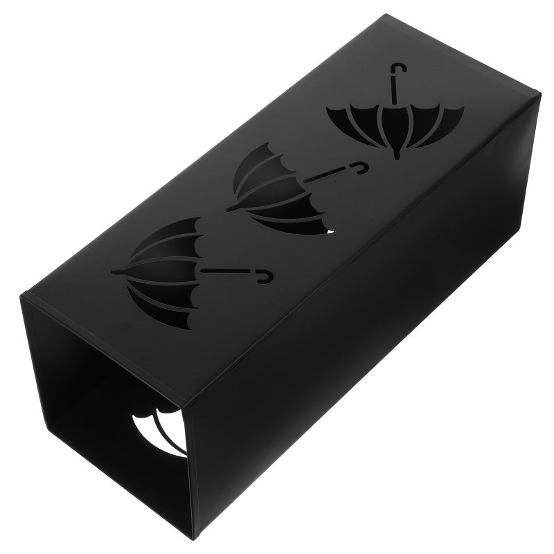 Hollow Umbrella Bucket Umbrella Storage Bucket Iron Umbrella Stand Umbrella Rack - Image 1