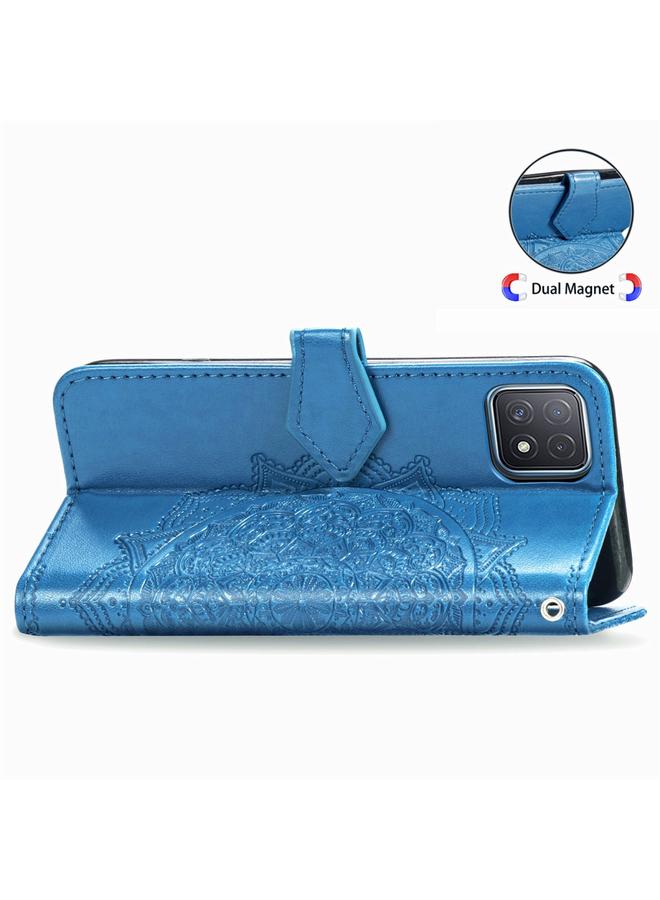 S-TOP Case For OPPO A52 Mandala Flower Embossed Horizontal Flip Leather Case with Bracket / Card Slot / Wallet / Lanyard - Image 5