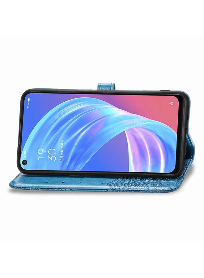 S-TOP Case For OPPO A52 Mandala Flower Embossed Horizontal Flip Leather Case with Bracket / Card Slot / Wallet / Lanyard - Image 4