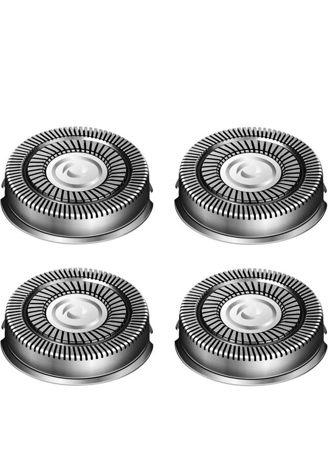 Generic - 4 Pc Electric Shaver Head Replacement Blades. Compatible With Pitbull Diamond Pro, Pitbull Gold Pro, Pitbull Silver Pro, Pitbull Carver Pro, Palm, Pitbull Platinum Pro, Skull Shavers. - Image 1