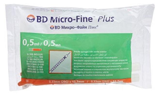 Bd Microfine 0.5Ml 30G Insu Syring