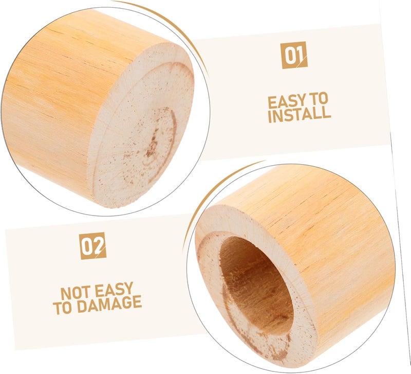 DOITOOL 4pcs Heavy Duty Furniture Risers Leg Extenders for Increased Height Stable Support for Sofa and Table - Image 3