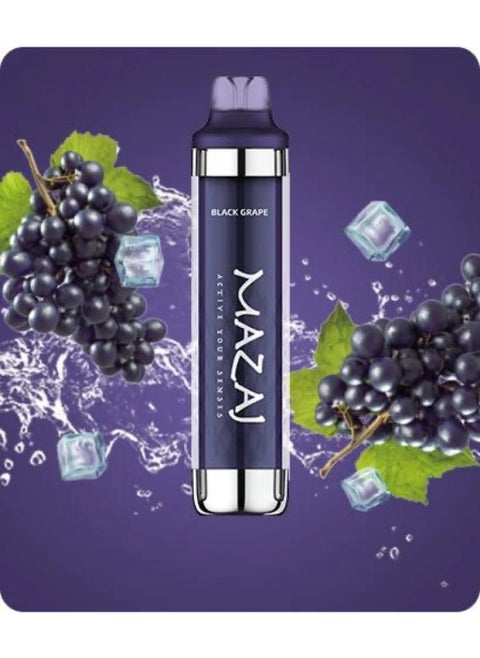 Grape Puree Taste 8000 Puffs Black Disposable Vape Kit 5mg