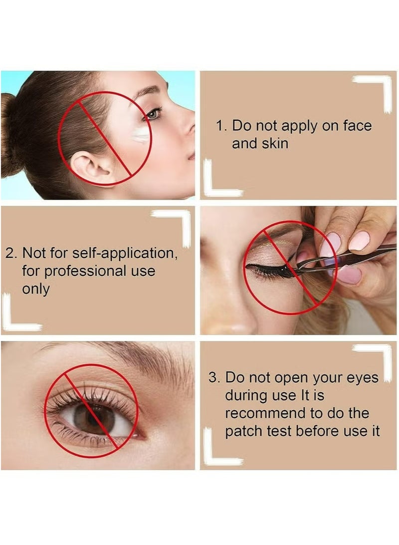 Eyelash Adhesive Remover Cream, Eyelash Extension Remover,Portable Eyelashes Grafting Eyelash Extension Glue Remover Adhesive Gel Removing Cream - Image 5