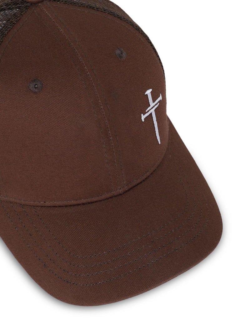 THIN MOUTH Christian Jesus Cross Hat - Faith Hats for Men Women - Religious Gifts for Thanksgiving Christmas - Cross Brown - Image 4