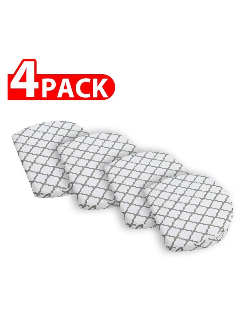 CATANES Pregnancy 4 Pack Pillow Wedge For Sleeping belly Support, Maternity Wedge Pillow White  - Image 1
