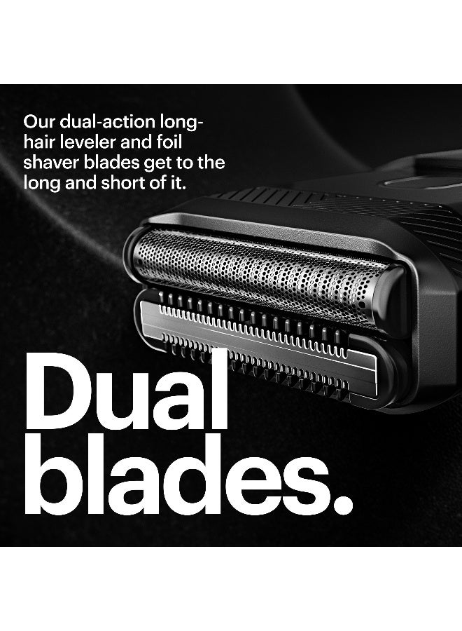 Manscaped The Handyman Compact Face Shaver – Portable Men’s Travel Facial Hair Groomer, USB-C Rechargeable Razor, Electric Foil Face Shaver, Waterproof, Cordless, Dual-Action SkinSafe Foil Blades - Image 5