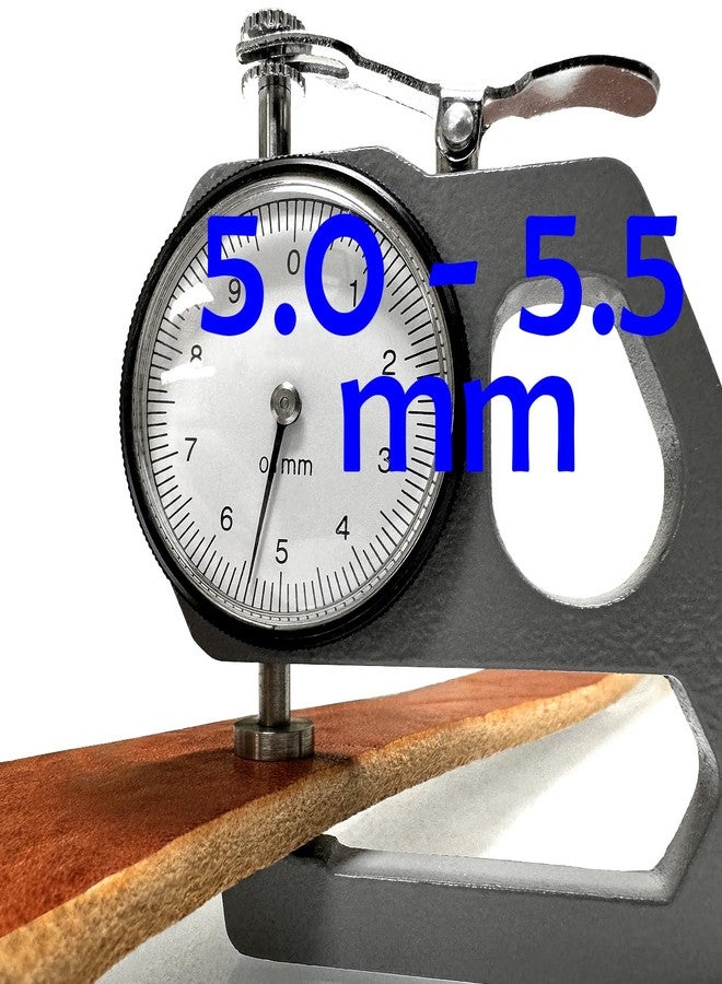 Belts.com Mens Heavy-Duty (5.0~5.5 mm thick) Genuine Full Grain Leather Belt Strap 1-1/2"(38mm) Wide (Tan, 34) - Image 5