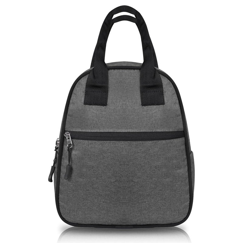 OxbOw Travel Lunch/Tiffin/Storage Bag with Bottle Comportment Picnic Tote Cooler Bag for Women Kids Men Office, College & School (Black) - Image 1