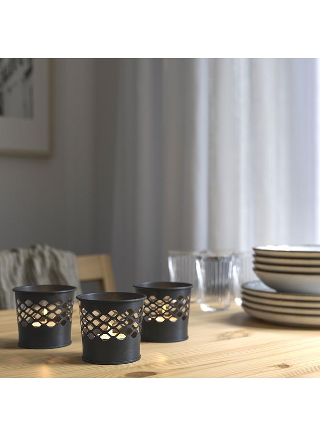 Zaboon Candle Holder, Anthracite, 7 Cm - Image 5