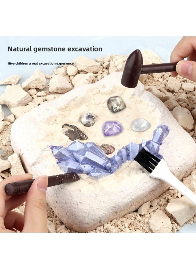 Children's Digging Toys Archaeology Digging Gems Dinosaur Skeleton Fossils DIY Digging Treasures Manual Teaching Experiment-Specifications:X809 Dinosaur Skeleton Fossil  - Image 4