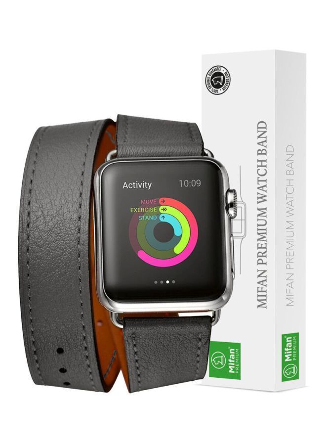 NIBEMINENT Replacement Band For Apple Watch Series 1/2/3/4 40/38 mm Grey - Image 5