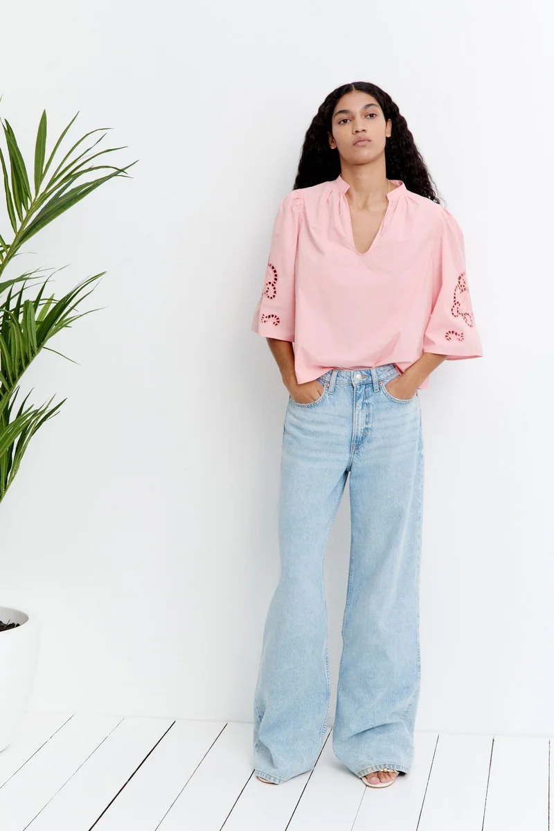 H&M Broderie anglaise blouse