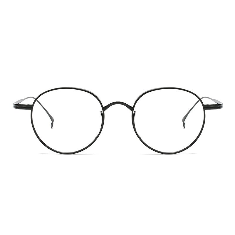 إطار نظارات بيضاوي من التيتانيوم النقي - نمط رجعي - Image 5