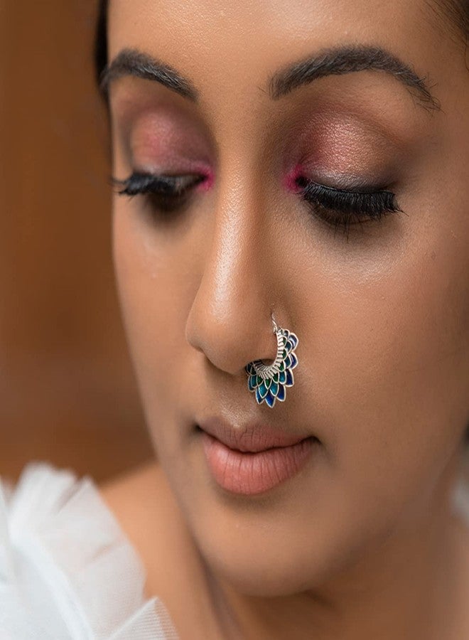 Shaya by CaratLane 925 Silver Oxidised Owning My Perfectionist Tendencies Nose Ring Gifts for Womens & Girls - Image 2