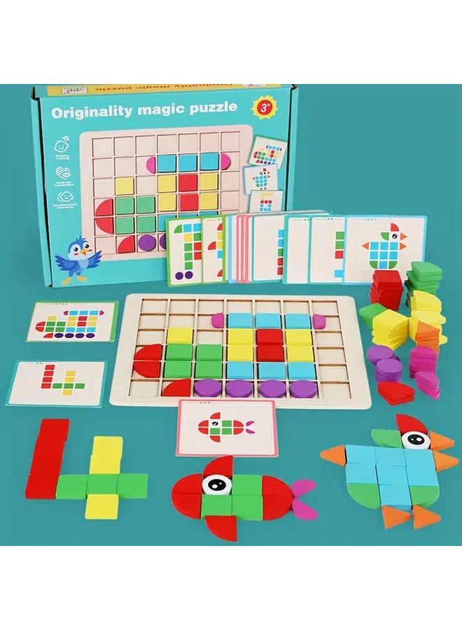 Magic Jigsaw Puzzle 3D Mosaic Desktop Game For Kids Logic Thinking Training - Image 1