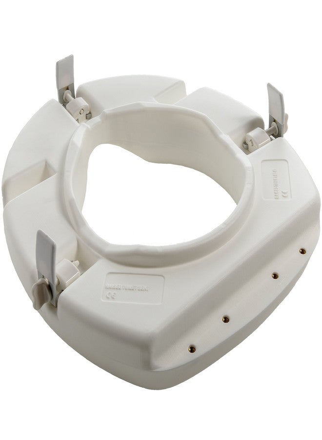 PCP Raised Toilet Seat, Increase Height Over Commode, Elevated, White, 3 Inch Rise - Image 5