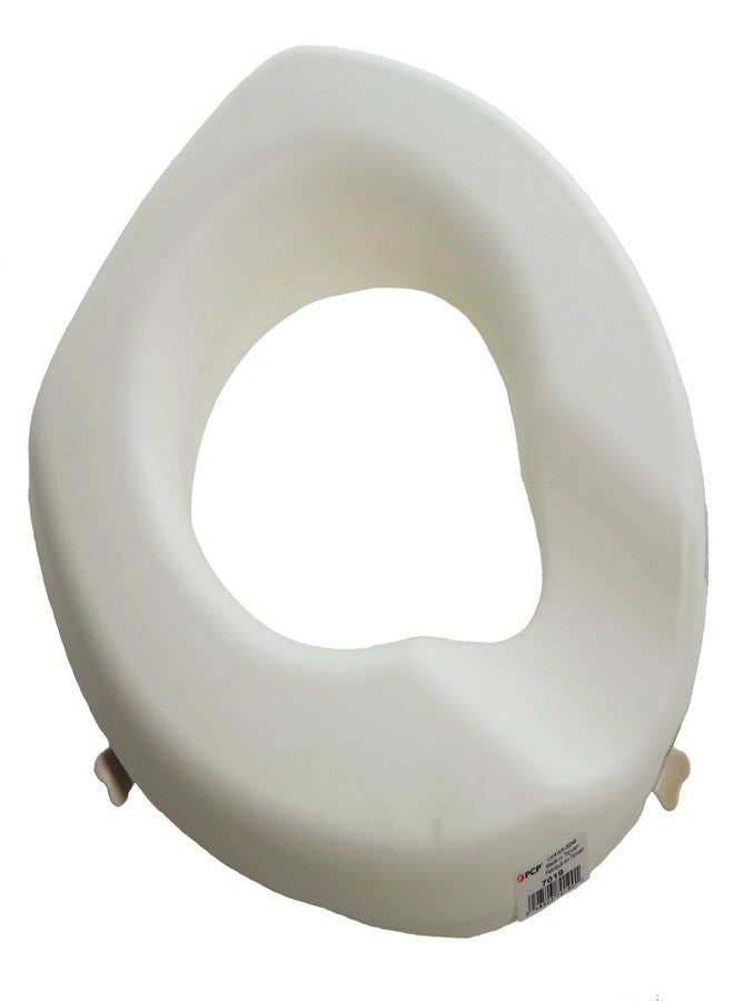 PCP Raised Toilet Seat, Increase Height Over Commode, Elevated, White, 3 Inch Rise - Image 4