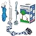 TT TRSMIMA Spring Pole Rope Toys Rope Pull Tug of War with a Big Spring Pole Kit 2 Strong 16ft Toys Muscle Builder Interactive Toy for Pitbull Medium to Large Dog - Image 3