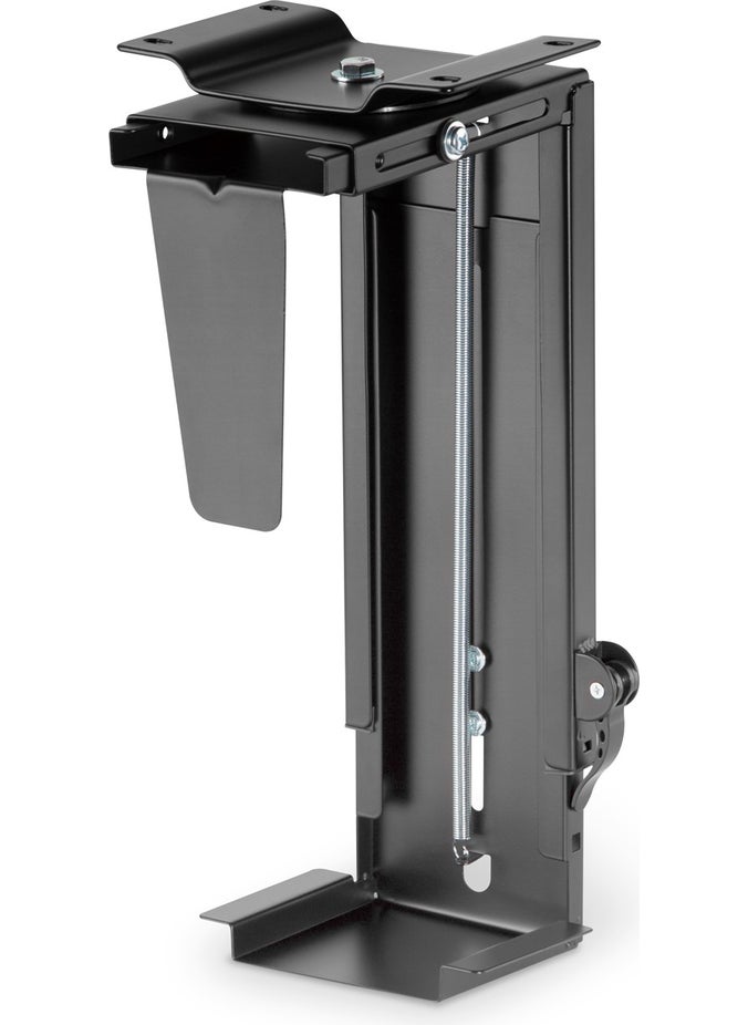 Lockable Under Desk PC Case Mounting Apparatus