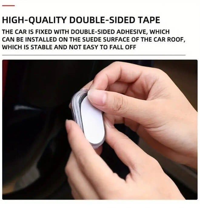 Car Interior Lights Wireless LED - USB Chargeable Ceiling Lamp, Hand Reading Light & Door Light For Night Time Illumination, 4 Packs - Image 3