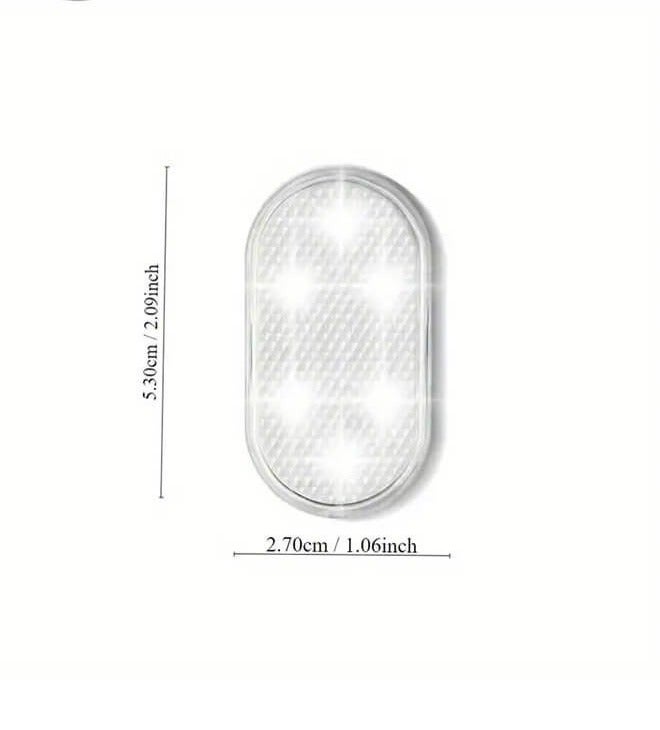 Car Interior Lights Wireless LED - USB Chargeable Ceiling Lamp, Hand Reading Light & Door Light For Night Time Illumination, 4 Packs - Image 5
