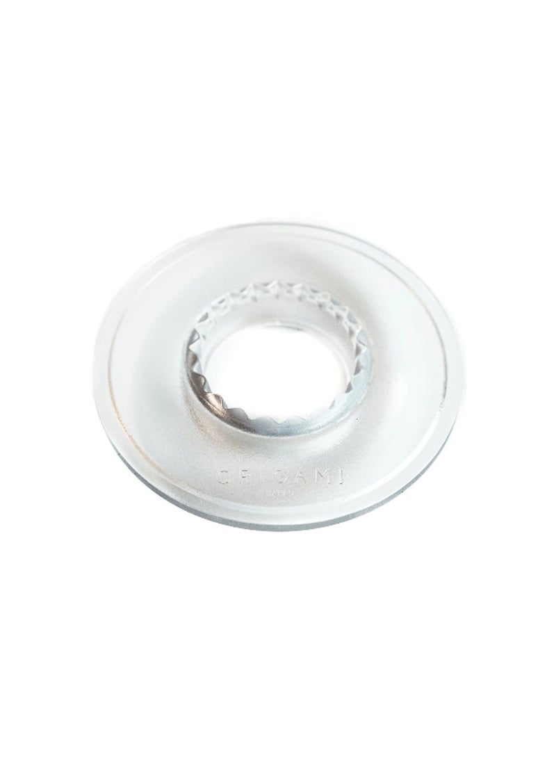 Origami Ceramic Dripper M with Plastic Holder - Pour Over Coffee Maker - Compatible with VCF-02 and Wave 185 filters - Color White  - Image 2