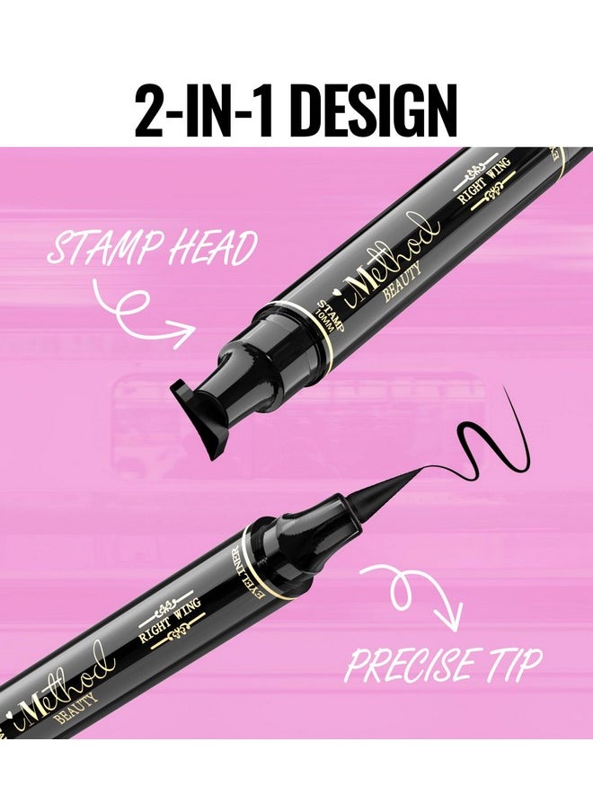 iMethod - iMethod Eyeliner Stamp - 2 Pens Winged Eyeliner Stamp, for All Eye Shapes, Winged Eyeliner Stamp, Perfect Wing Cat Eye Liner, Waterproof & Smudge-proof, 10 mm - Image 1