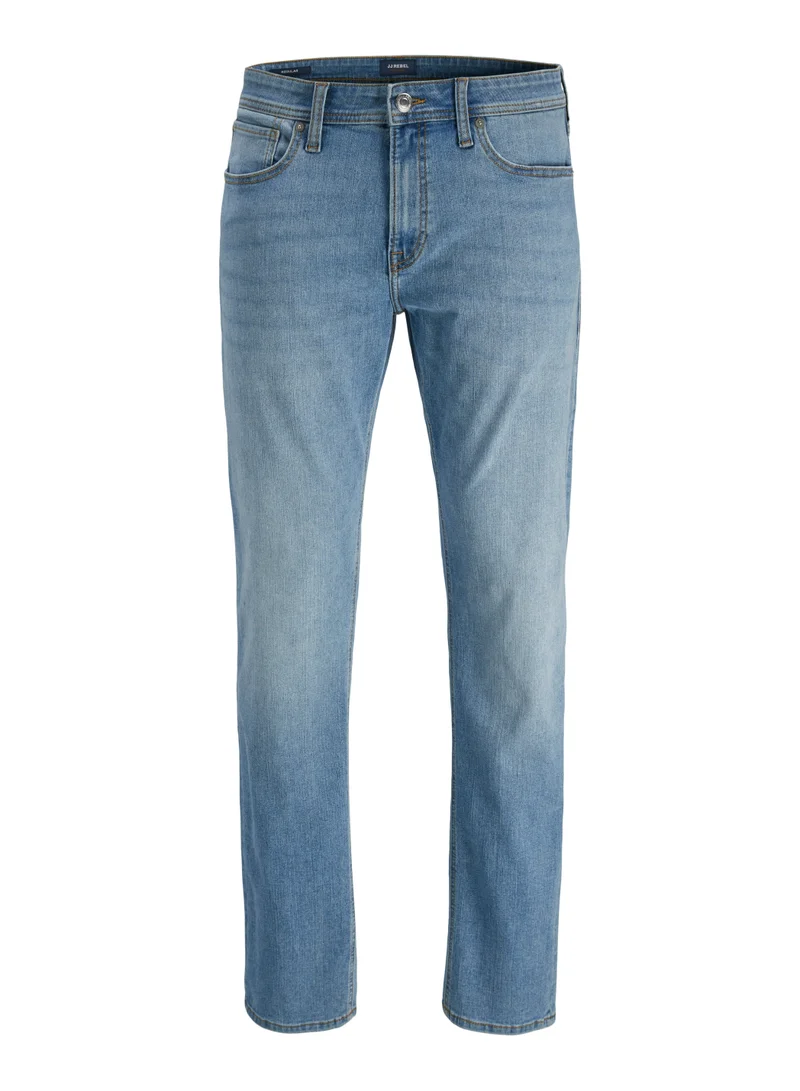 JJ Rebel  Casual Light Wash Tapered Jeans for Men | Best Price UAE