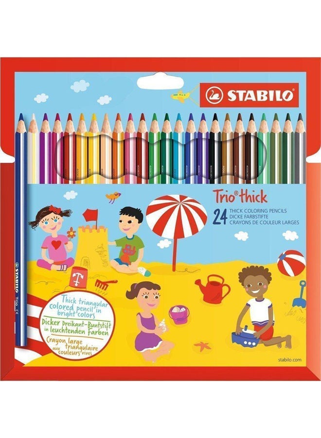 STABILO Wood Color Set 24 Colors Multicolour