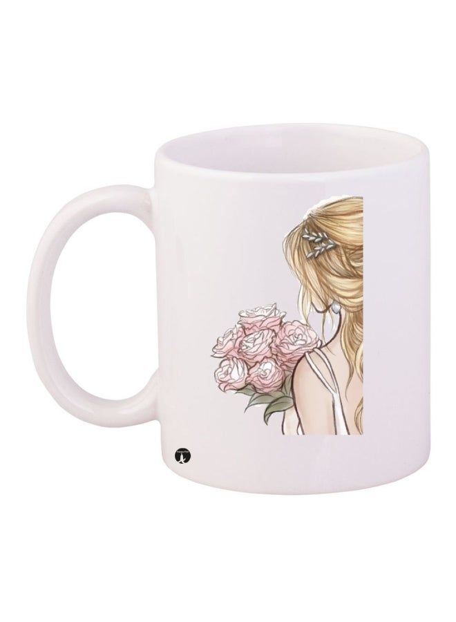 RKN Printed Coffee Mug White/Pink/Yellow - Image 1