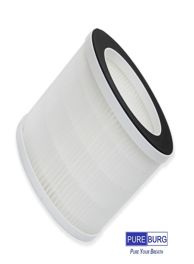PUREBURG فلاتر بديلة من بيوربيرغ متوافقة مع جهاز تنقية الهواء أفلويا ديمي، عبوة من قطعتين، فلتر H13 HEPA لتنقية الهواء من الغبار والمركبات العضوية المتطايرة والروائح وشعر الحيوانات الأليفة والدخان - Image 3