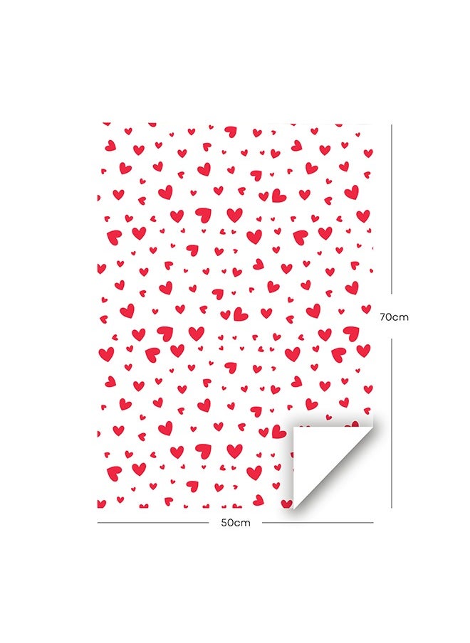 Share the Love Hearts Wrapping Paper – High-Quality Design with Generous Dimensions for Versatile Gift Wrapping  - Image 2
