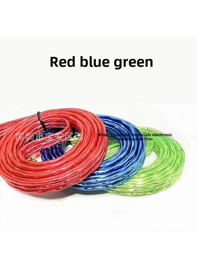 خط صوت 3.5 مم شفاف اللون من خط AV واحد إلى ثلاثة خطوط صوت 3.5 مم 3RCA Lotus خط اختلاف اللون بالجملة - اللون: شفاف واحد إلى ثلاثة (ألوان مختلطة) + التغليف - طول الخط: 1.5 متر (من 500)