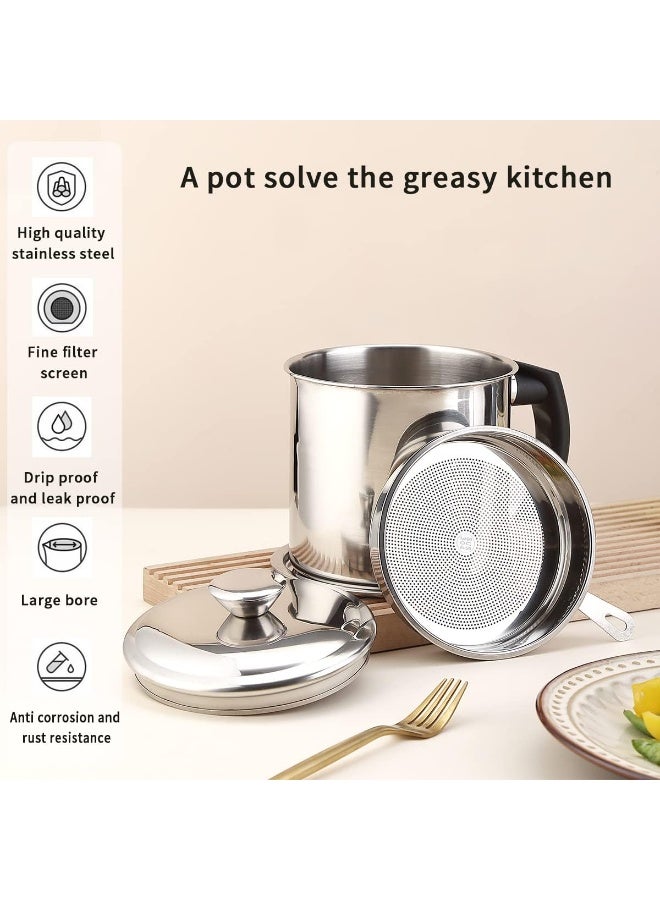 DubaiGallery Heavy Duty Stainless Steel Milk Boiler with Filter Plate, Comfortable Handle and Protective Lid, Ideal Kitchen Cookware for Gas Stove, Induction Cooking, and Everyday Food Preparation - Image 2
