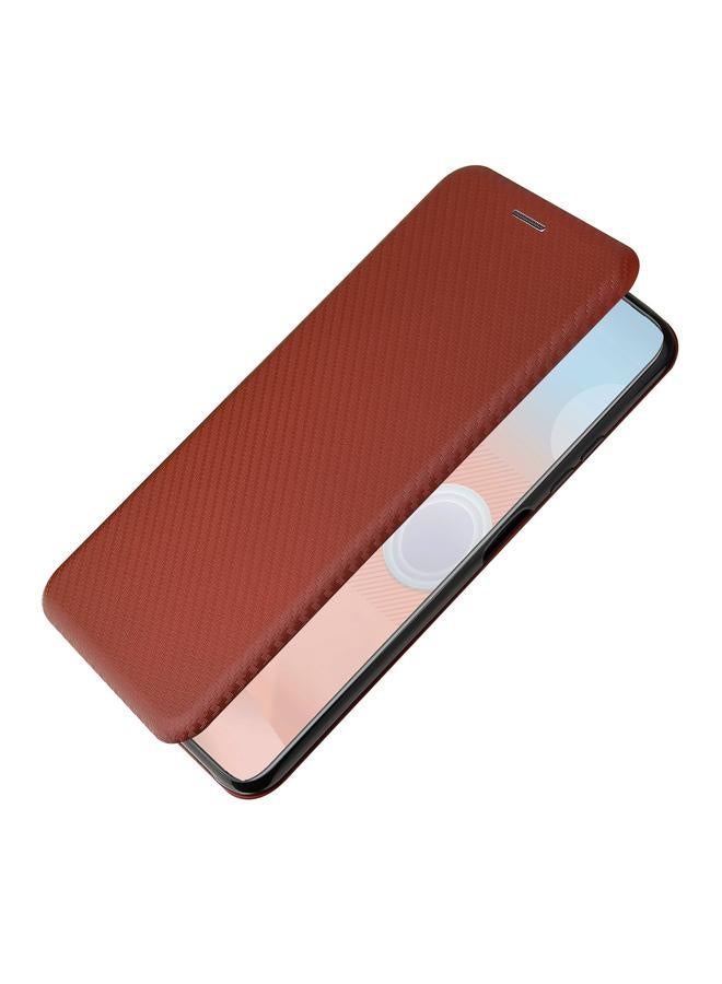 S-TOP Case For HTC Desire 21 Pro Carbon Fiber Texture Horizontal Flip TPU + PC + PU Leather Case with Card Slot - Image 3