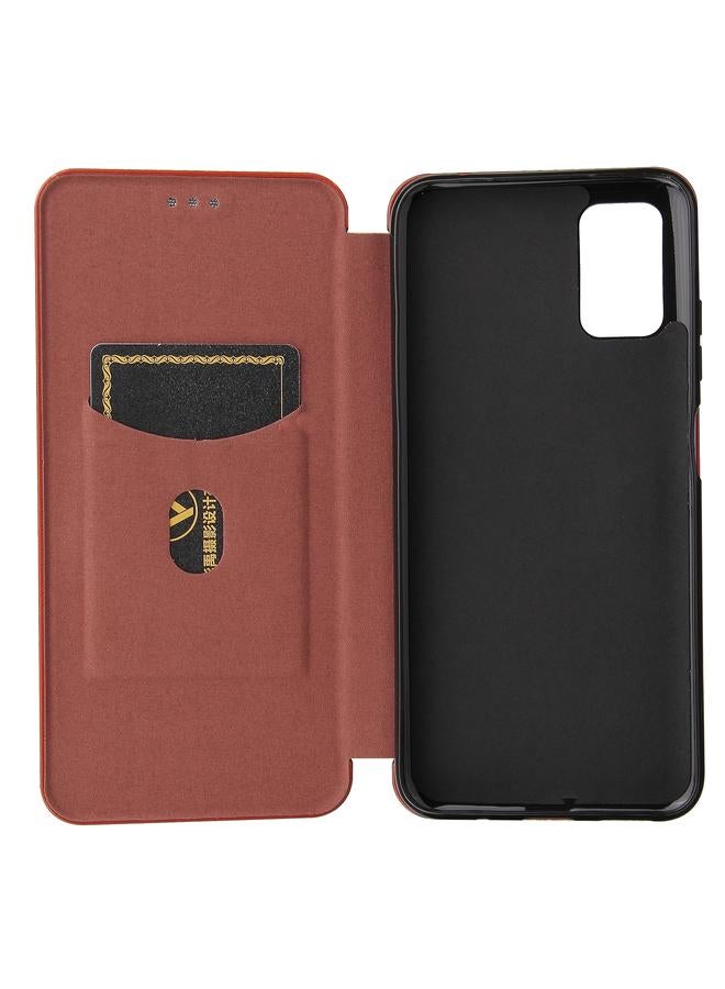 S-TOP Case For HTC Desire 21 Pro Carbon Fiber Texture Horizontal Flip TPU + PC + PU Leather Case with Card Slot - Image 4