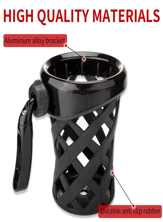 KICRY Goldwing GL1800 Motorcycle Handlebar Cup Holder Water Bottle Drink Holder Compatible with Honda Gold Wing GL 1800 Trike 2001-2021 F6B 2013-2021 (B-Black H-5.3inch) - Image 5