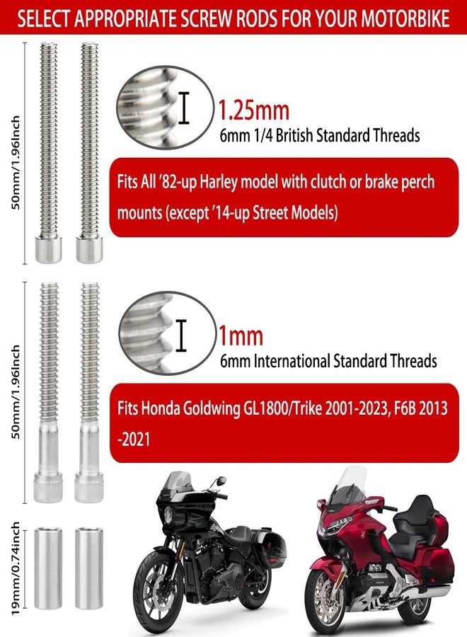 KICRY Goldwing GL1800 Motorcycle Handlebar Cup Holder Water Bottle Drink Holder Compatible with Honda Gold Wing GL 1800 Trike 2001-2021 F6B 2013-2021 (B-Black H-5.3inch) - Image 2