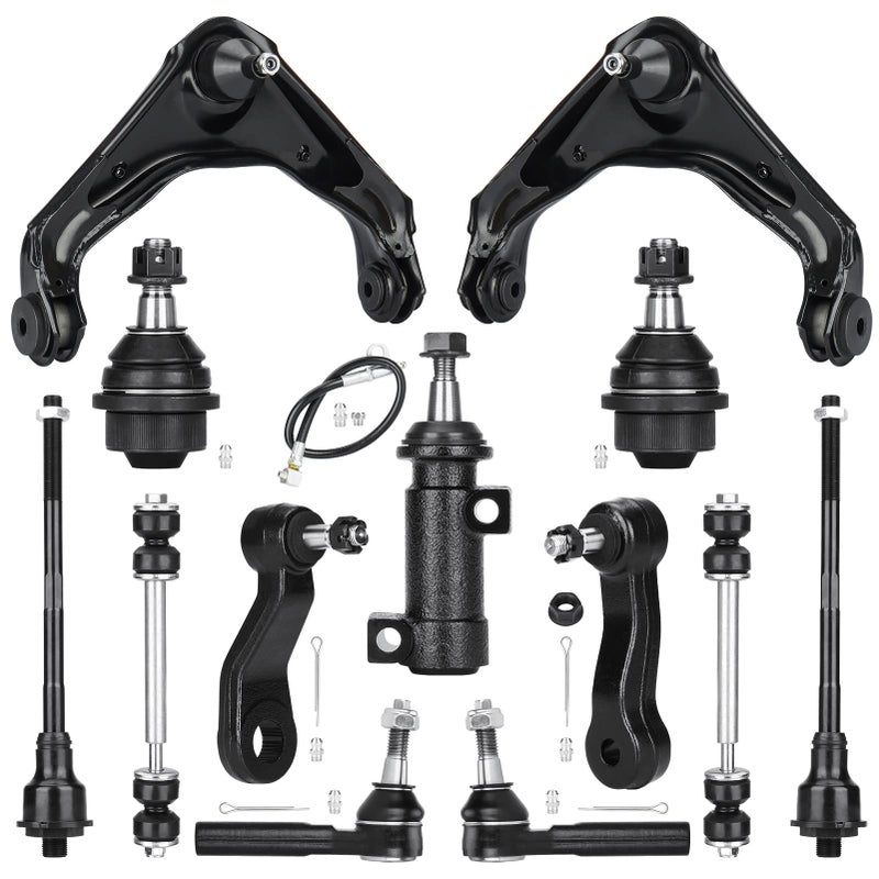 Autsurles Front Upper Control Arms with Ball Joints for Chevy Silverado 1500 2500 HD 3500 HD Suburban 2500 Avalanche 2500, GMC Sierra 1500 HD 2500 HD 3500 HD Yukon XL 2500 Hummer H2 Suspension Kit - Image 1