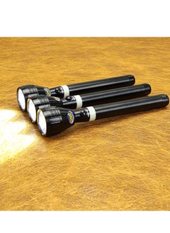 GEEPAS Rechargeable LED Flashlight (3 In 1) Family Pack 253MM Hyper Bright Cool White LED 2000 Meters Range Aircraft Grade Aluminum Body Water Proof, Ideal for Trekking, Camping, Hiking and Emergency etc GFL4622N  - Image 5