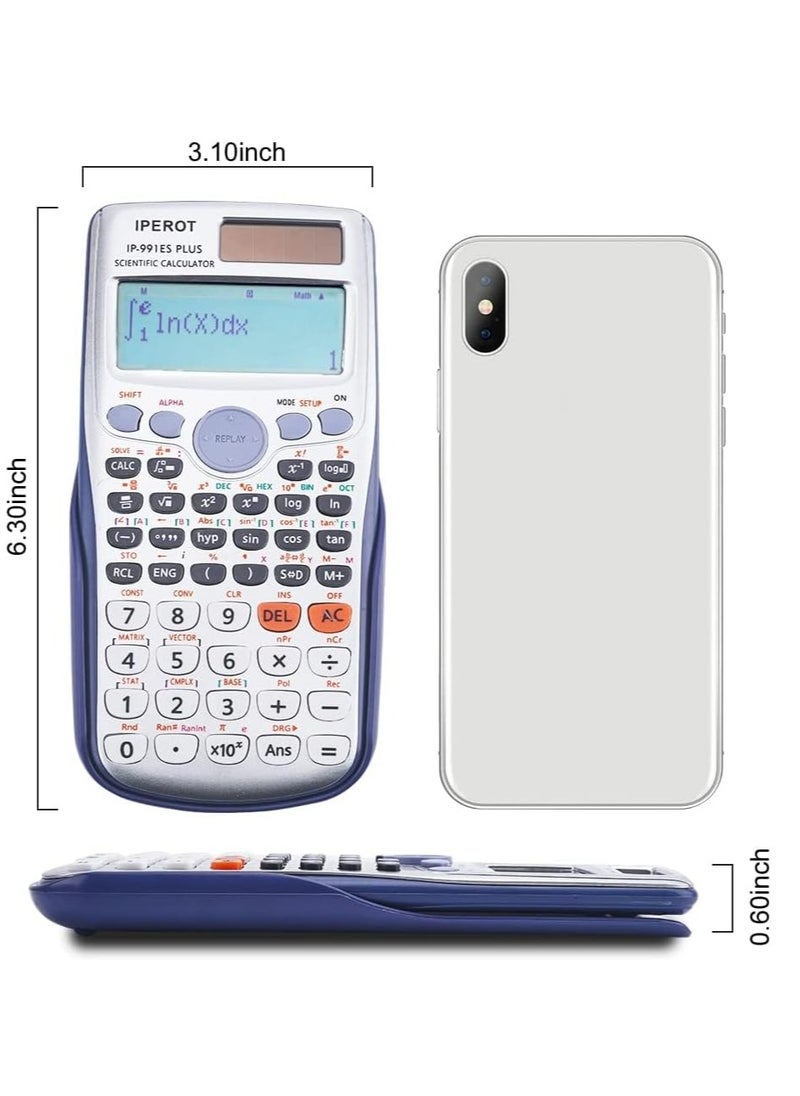 SYOSI - Scientific Calculators Scientific Calculator Large Screen 417 Functions Calculators Very Suitable for High School and College Students Calculus Algebra and Other Math - Image 1