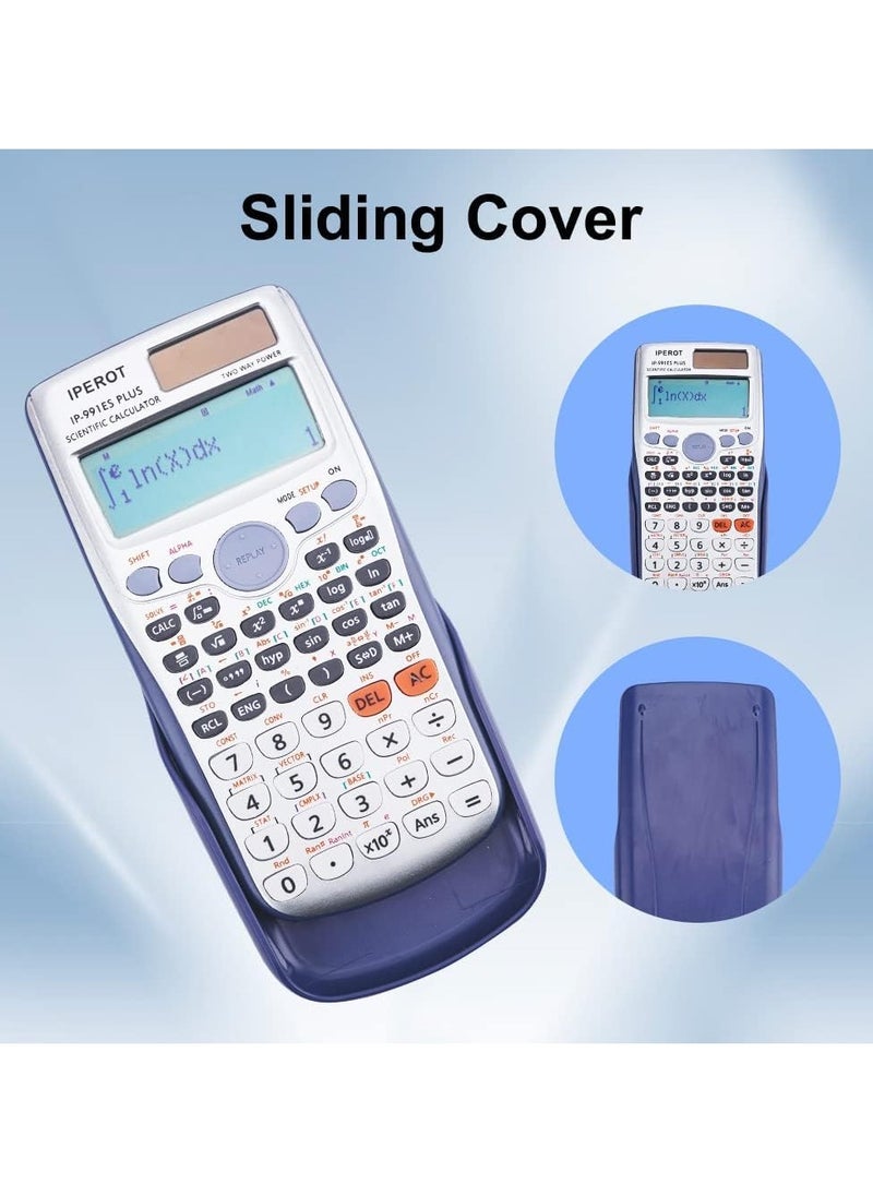 SYOSI - Scientific Calculators Scientific Calculator Large Screen 417 Functions Calculators Very Suitable for High School and College Students Calculus Algebra and Other Math - Image 1