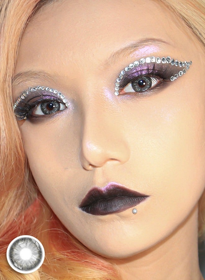 سيدة جديدة عدسات لاصقة ملونة رمادية من فريش ليدي للاستخدام السنوي - Image 2