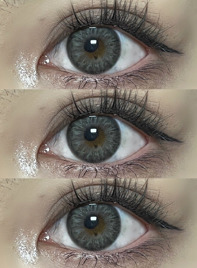 سيدة جديدة عدسات لاصقة ملونة رمادية من فريش ليدي للاستخدام السنوي - Image 3