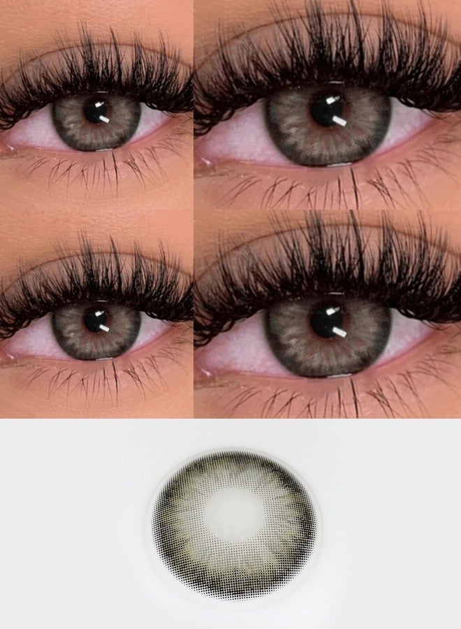 سيدة جديدة عدسات لاصقة ملونة رمادية من فريش ليدي للاستخدام السنوي - Image 4