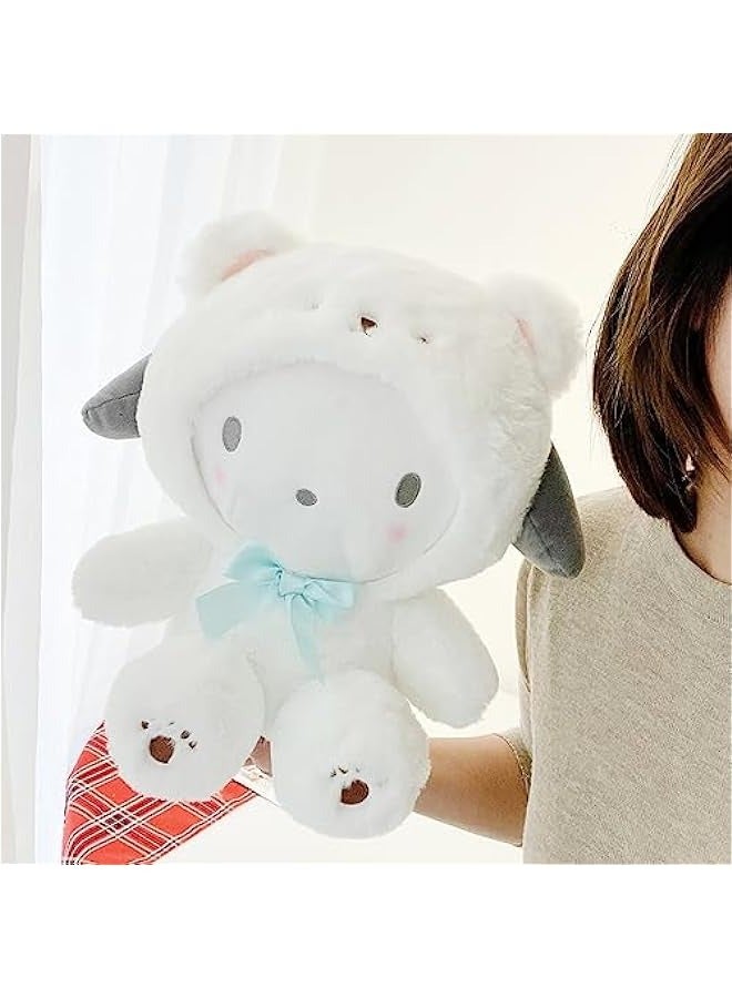 DURKU Cartoon Kawaii White Bear Plush Doll, 8-inch Soft Stuffed Animal Pillow for Kids, Cute Birthday Gift for Girls - Image 5