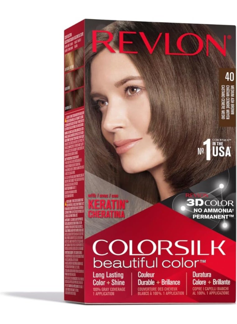 كولور سيلك بني رمادي متوسط ​​40